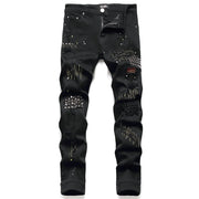 EH·MD® Diamond Embroidered  Cotton Stretch Denim