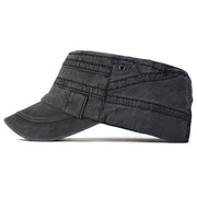 Casual Washed Cotton  Adjustable Military Cap