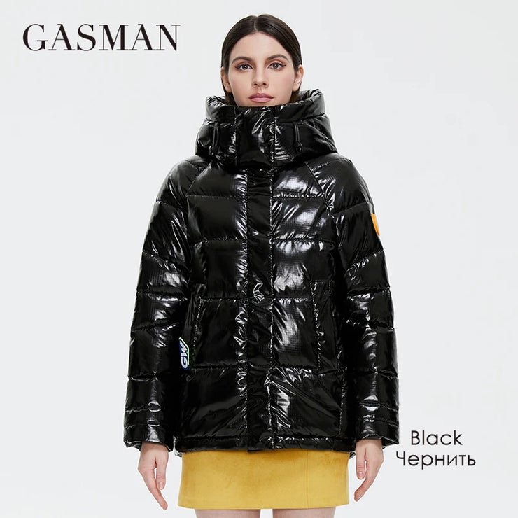 Women's luxury Personality Waterproof parka jacket