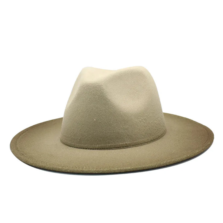 Men Classical British Wide Brim Hat