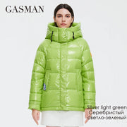 Women's luxury Personality Waterproof parka jacket