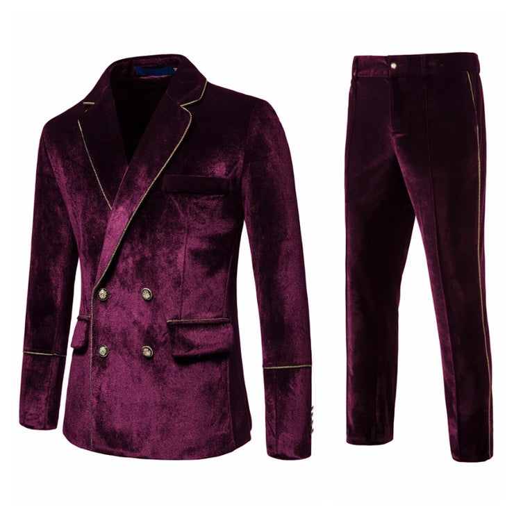 High-end Velvet party Suit