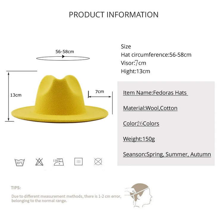 Two toned fedoras beige bottom Hat