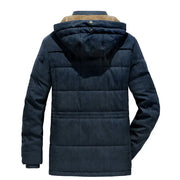 Leisure Velvet Thick Warm  Waterproof Fleece Hooded  coat