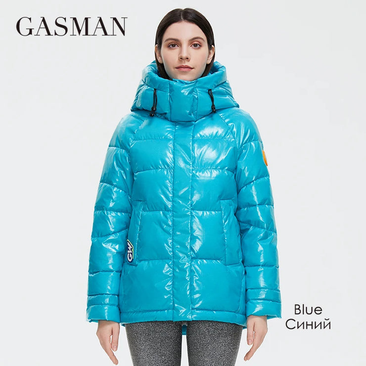 Women's luxury Personality Waterproof parka jacket