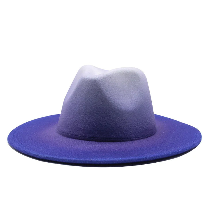 Men Classical British Wide Brim Hat