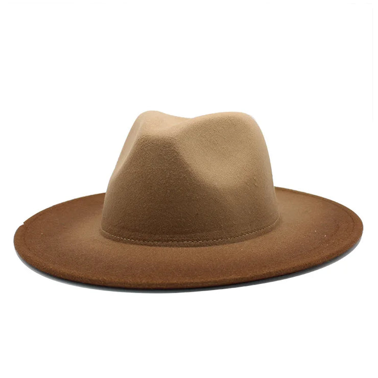 Men Classical British Wide Brim Hat