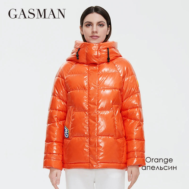 Women's luxury Personality Waterproof parka jacket