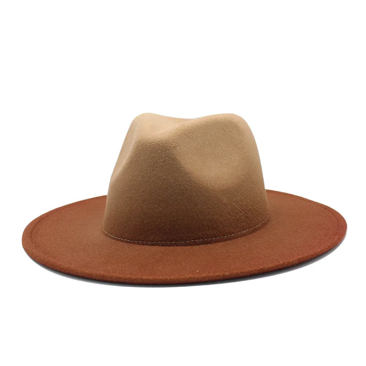 Men Classical British Wide Brim Hat