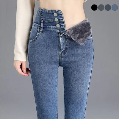 Thick Fleece High-waist Warm Skinny thick jeans