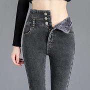 Thick Fleece High-waist Warm Skinny thick jeans