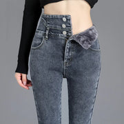Thick Fleece High-waist Warm Skinny thick jeans