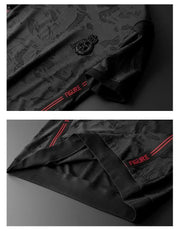 European high-end Jacquard Ribbon splicing tracksuit