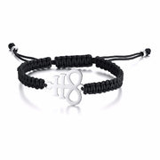 ADJUSTABLE BLACK BRAIDED WITH STAINLESS STEEL