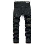 EH·MD® Diamond Embroidered  Cotton Stretch Denim