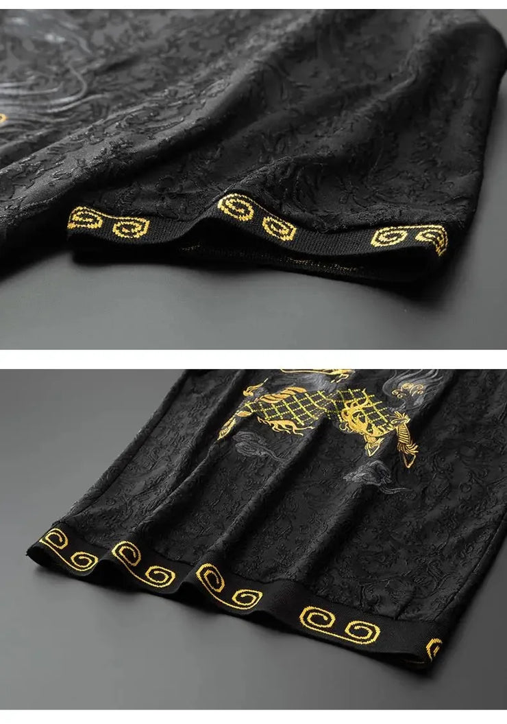 High end Chinese Style Embroidered Kirin Tracksuit