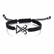 ADJUSTABLE BLACK BRAIDED WITH STAINLESS STEEL