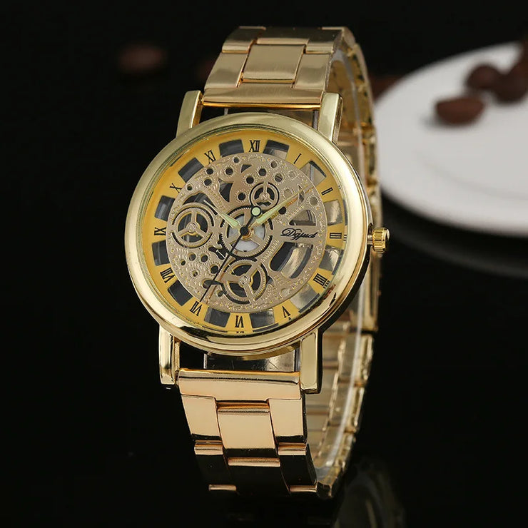 CUSTOMISED LUXARY HOLLOW TRANSPARENT WATCH