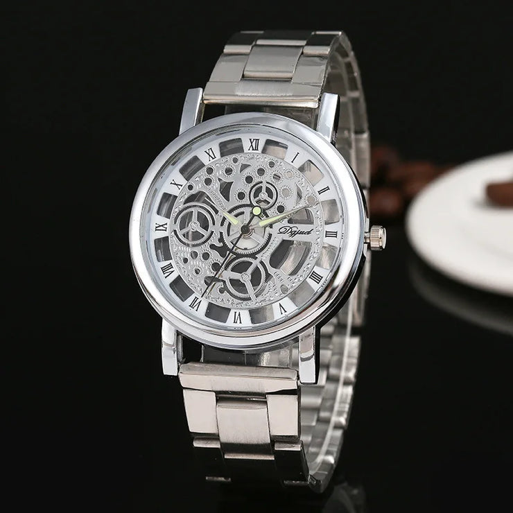CUSTOMISED LUXARY HOLLOW TRANSPARENT WATCH