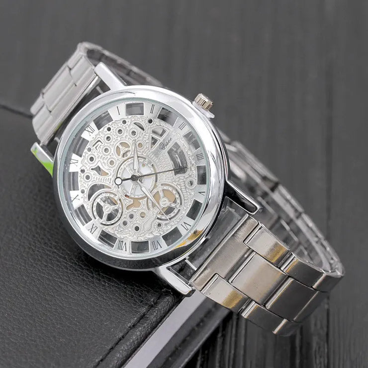 CUSTOMISED LUXARY HOLLOW TRANSPARENT WATCH