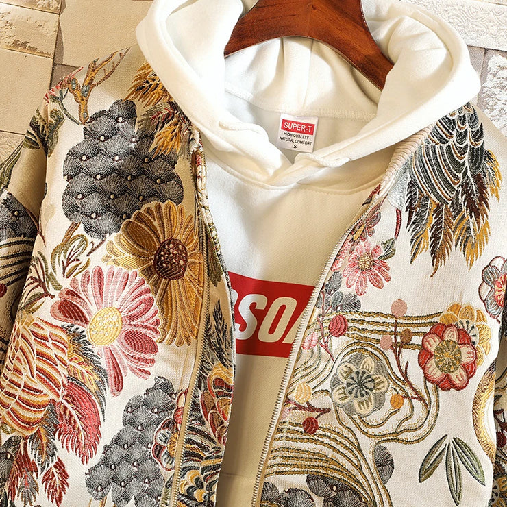 Designer print Embroidered Jacket