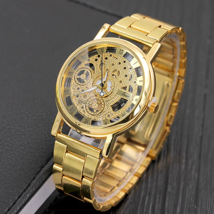 CUSTOMISED LUXARY HOLLOW TRANSPARENT WATCH