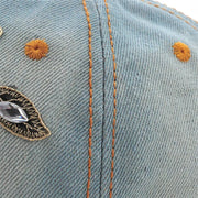 Diamond Painting Embroidery Flower Denim cap
