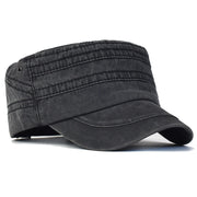 Casual Washed Cotton  Adjustable Military Cap