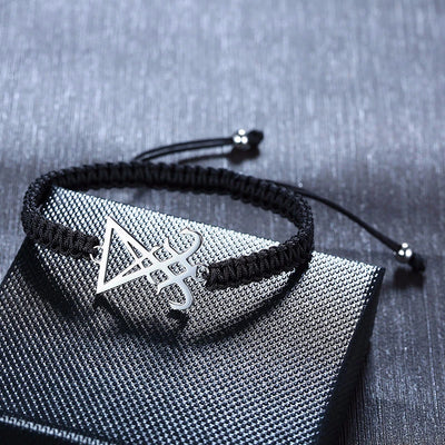ADJUSTABLE BLACK BRAIDED WITH STAINLESS STEEL