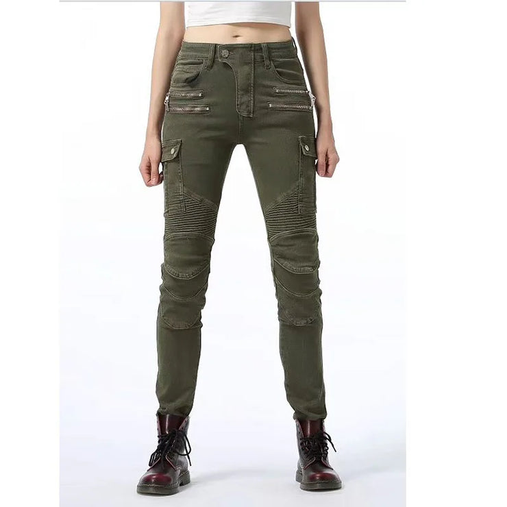 OFF-ROAD  MOTOCROSS ZIPPER DESIGN WITH PROTECTIVE GESR FOR WOMEN