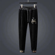 Thick velvet embroidery Track suit