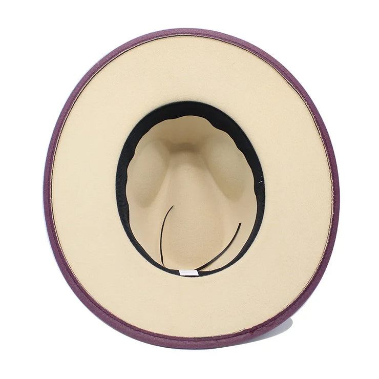 Men Classical British Wide Brim Hat