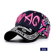 Parent-Child Cartoon Embroidery Letter SunShade Baseball Cap