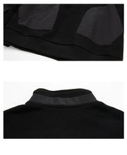 luxury Patchwork Collared sweatshirt