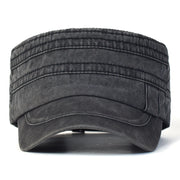 Casual Washed Cotton  Adjustable Military Cap
