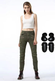 OFF-ROAD  MOTOCROSS ZIPPER DESIGN WITH PROTECTIVE GESR FOR WOMEN