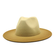 Men Classical British Wide Brim Hat