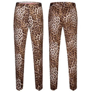 luxury velvet Leopard Printed suit