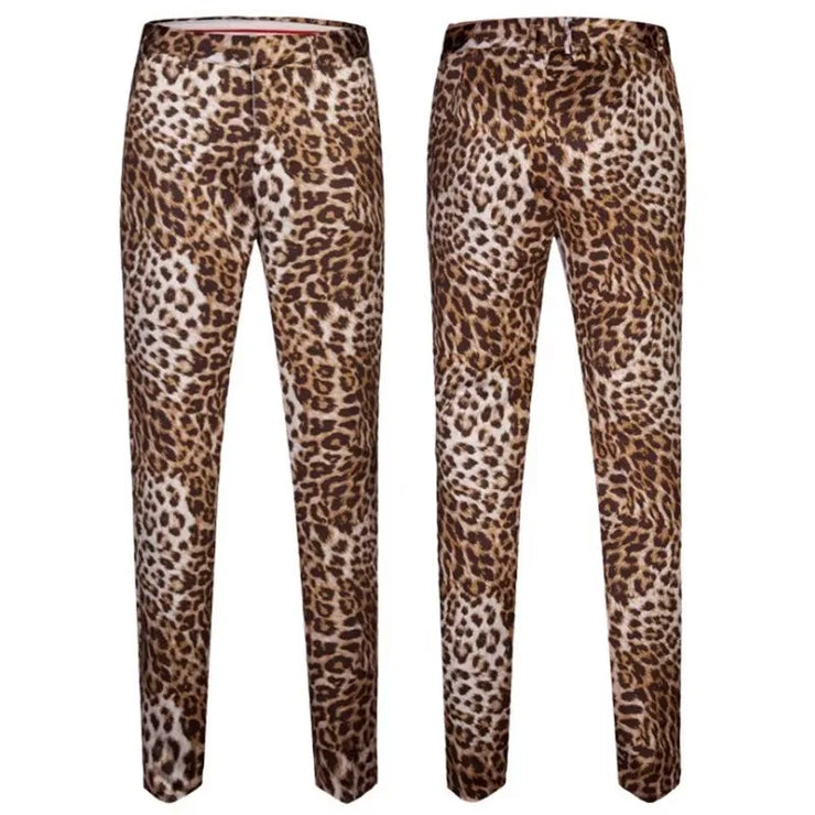 luxury velvet Leopard Printed suit