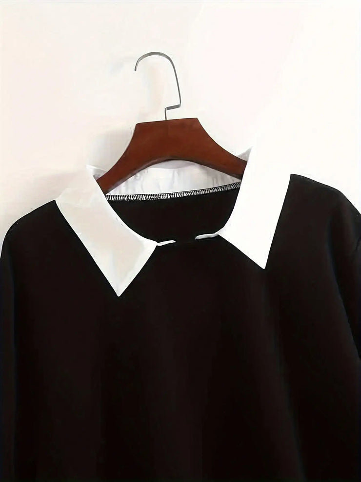 WOMEN'S FASHIONABLE LONG SLEEVE COLLARED SHIRT