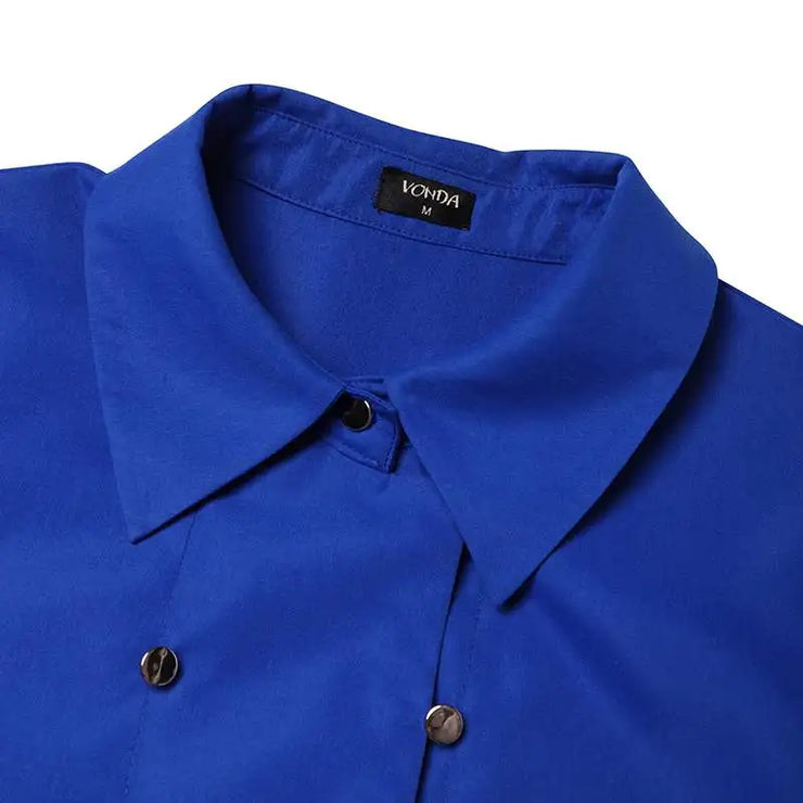 WONEN'S ELEGANT HALF PUFF SLEEVE FASHION BLOUSE