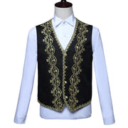 Luxury velvet Gold Embroidery special suit