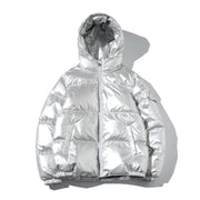 Women's Puffer Fashion Glossy Loose Thicken waterproof jacket