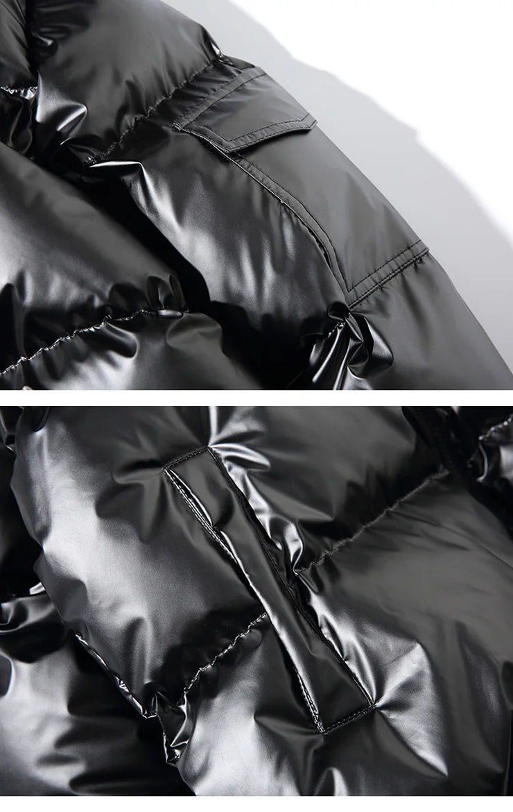 Women's Puffer Fashion Glossy Loose Thicken waterproof jacket