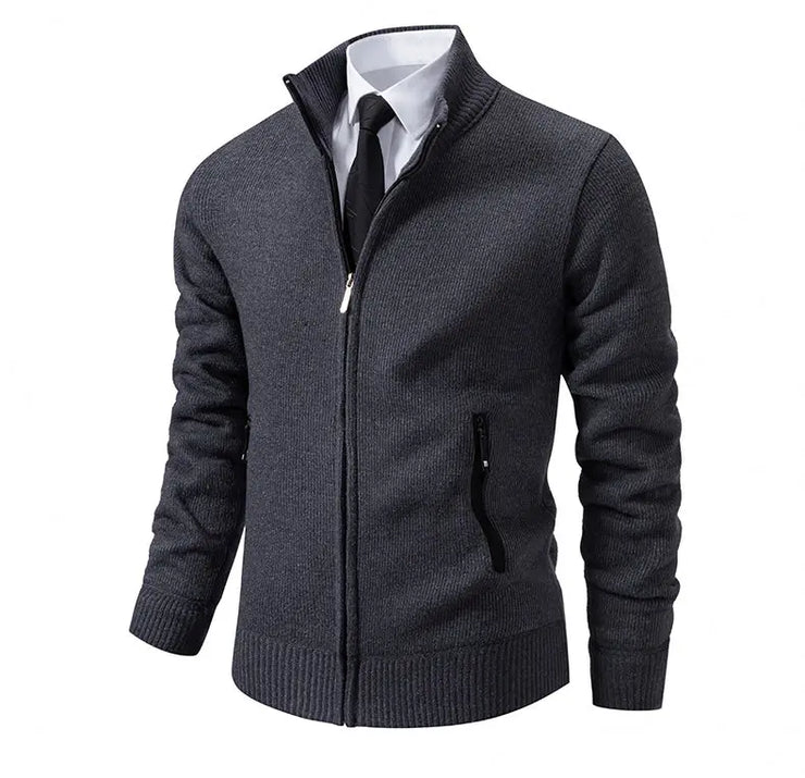 Winter Casual Slim Zipper Cardigans Knitting Jacket