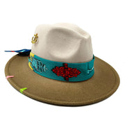 Hand sewn Fedoras adjustable unisex hat