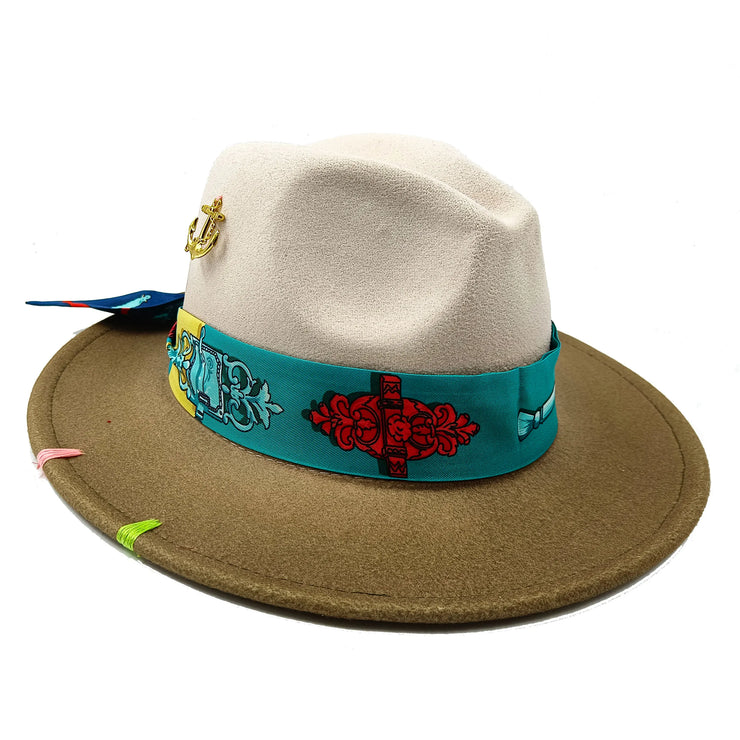 Hand sewn Fedoras adjustable unisex hat