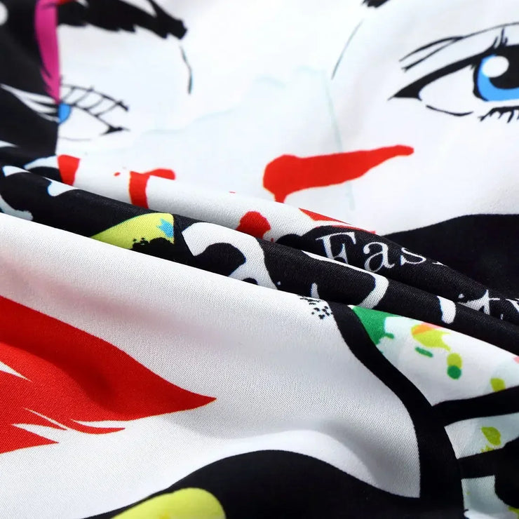 Men's luxury Streetwear printed cropped jacket