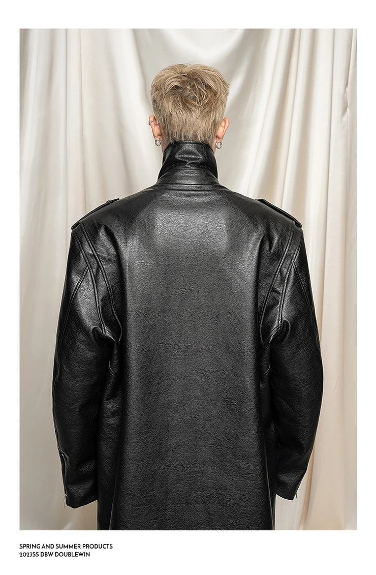 Men luxary Zipper Loose  European Fashiond jacket