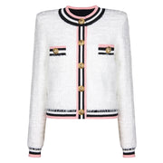 Elegant Cardigan Winter Knitting Long Sleeve